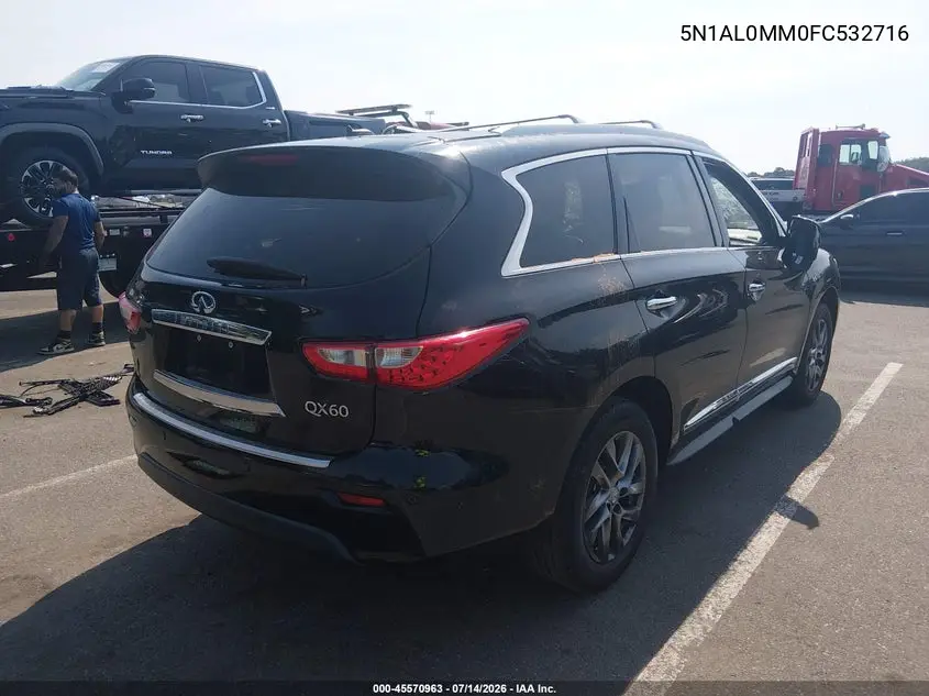 2015 Infiniti Qx60 VIN: 5N1AL0MM0FC532716 Lot: 45570963