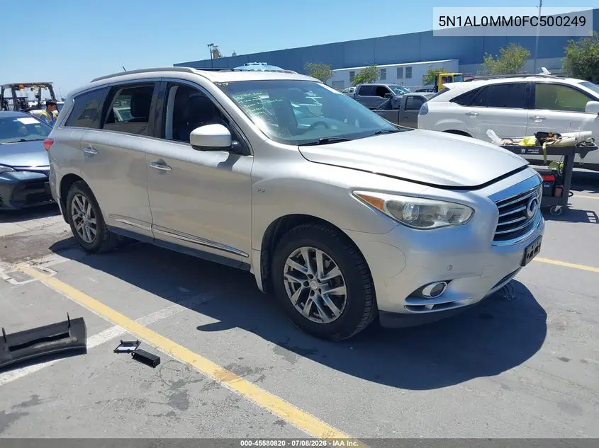 2015 Infiniti Qx60 VIN: 5N1AL0MM0FC500249 Lot: 45580820