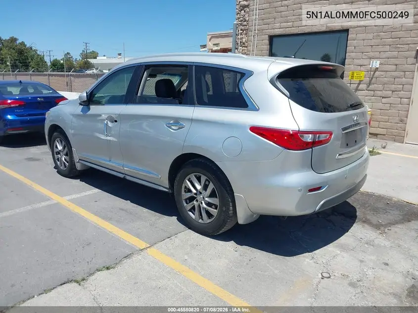 2015 Infiniti Qx60 VIN: 5N1AL0MM0FC500249 Lot: 45580820