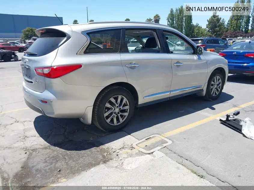 2015 Infiniti Qx60 VIN: 5N1AL0MM0FC500249 Lot: 45580820