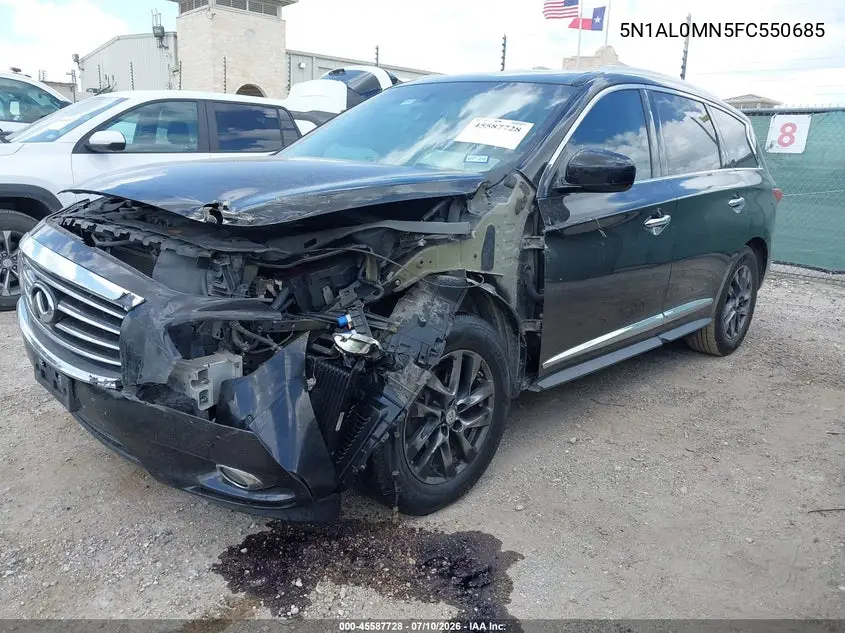 2015 Infiniti Qx60 VIN: 5N1AL0MN5FC550685 Lot: 45587728