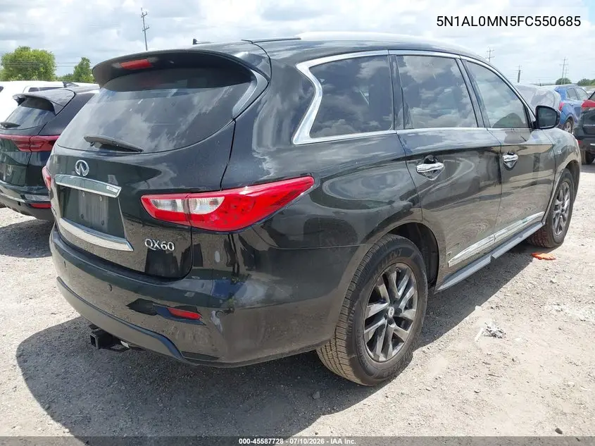 2015 Infiniti Qx60 VIN: 5N1AL0MN5FC550685 Lot: 45587728