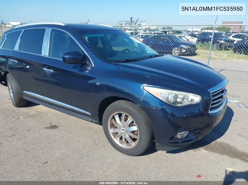 2015 Infiniti Qx60 VIN: 5N1AL0MM1FC535950 Lot: 45592693
