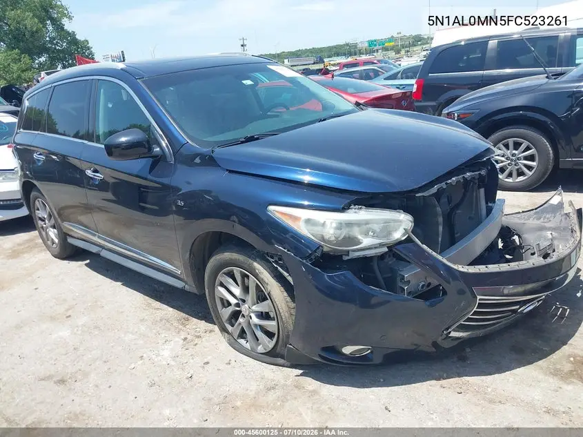 2015 Infiniti Qx60 VIN: 5N1AL0MN5FC523261 Lot: 45600125