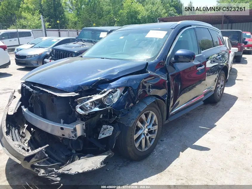 2015 Infiniti Qx60 VIN: 5N1AL0MN5FC523261 Lot: 45600125