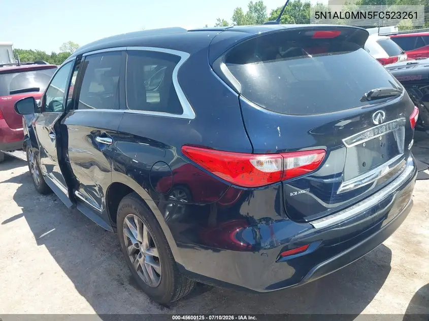 2015 Infiniti Qx60 VIN: 5N1AL0MN5FC523261 Lot: 45600125
