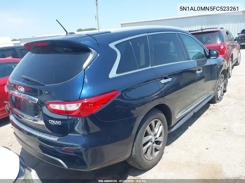 2015 Infiniti Qx60 VIN: 5N1AL0MN5FC523261 Lot: 45600125