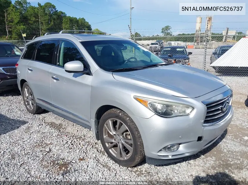 2015 Infiniti Qx60 VIN: 5N1AL0MM0FC526737 Lot: 45600574