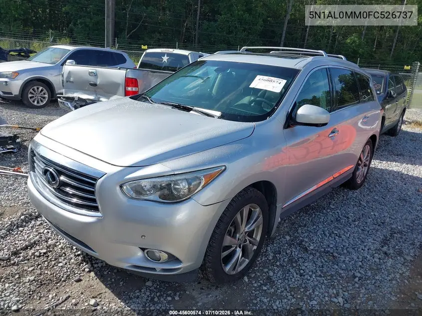 2015 Infiniti Qx60 VIN: 5N1AL0MM0FC526737 Lot: 45600574