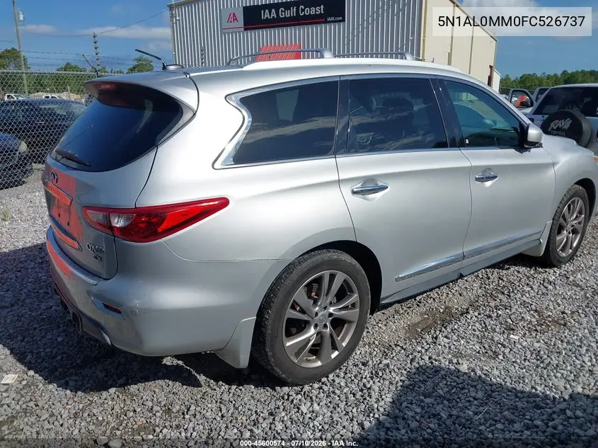 2015 Infiniti Qx60 VIN: 5N1AL0MM0FC526737 Lot: 45600574