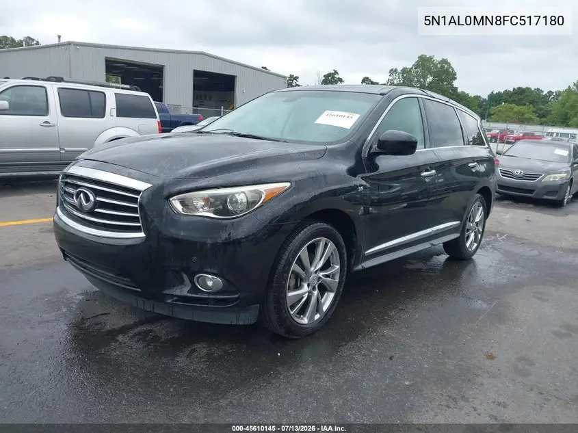 2015 Infiniti Qx60 VIN: 5N1AL0MN8FC517180 Lot: 45610145