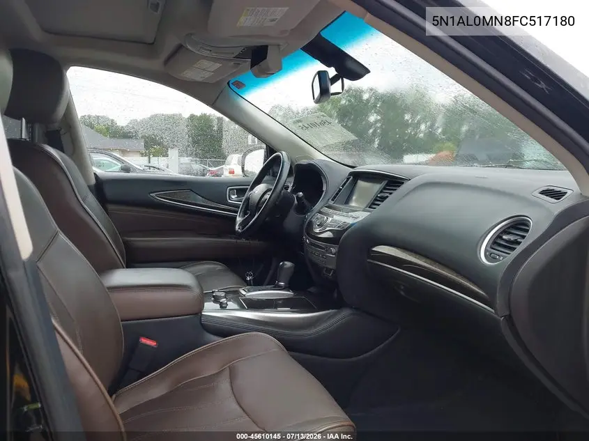 2015 Infiniti Qx60 VIN: 5N1AL0MN8FC517180 Lot: 45610145