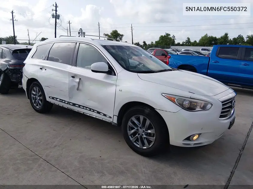 2015 Infiniti Qx60 VIN: 5N1AL0MN6FC550372 Lot: 45651687
