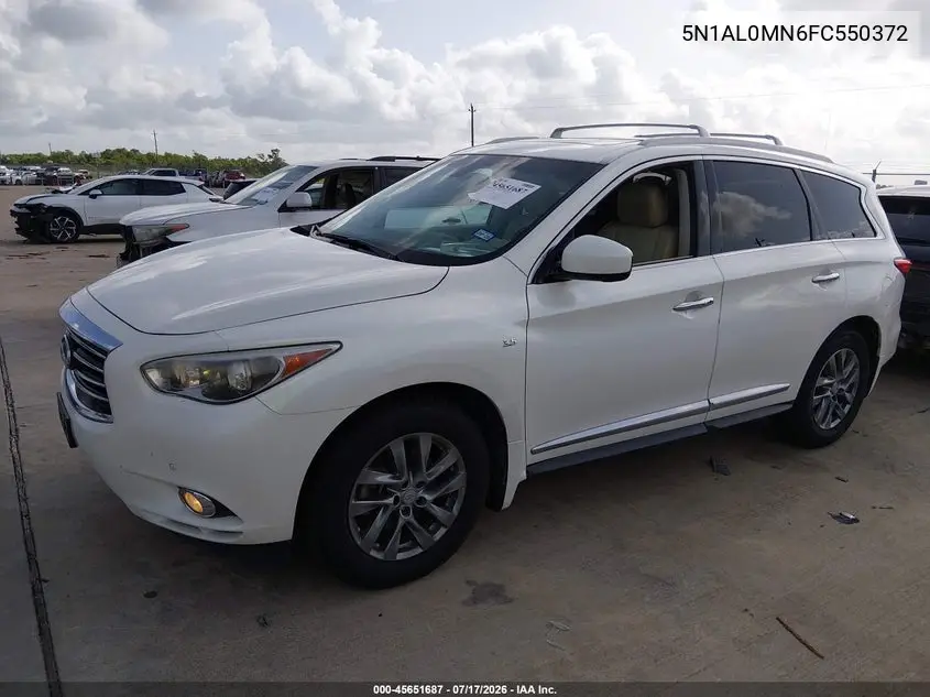 2015 Infiniti Qx60 VIN: 5N1AL0MN6FC550372 Lot: 45651687