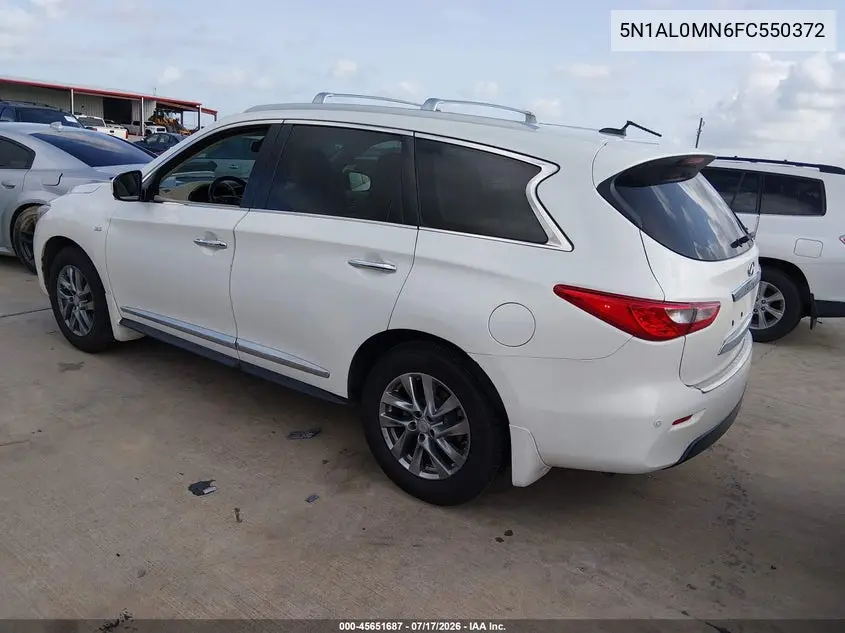 2015 Infiniti Qx60 VIN: 5N1AL0MN6FC550372 Lot: 45651687