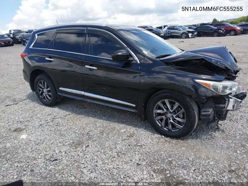 2015 Infiniti Qx60 VIN: 5N1AL0MM6FC555255 Lot: 45656397