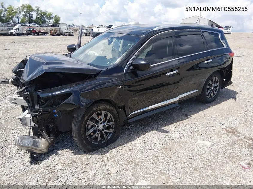 2015 Infiniti Qx60 VIN: 5N1AL0MM6FC555255 Lot: 45656397