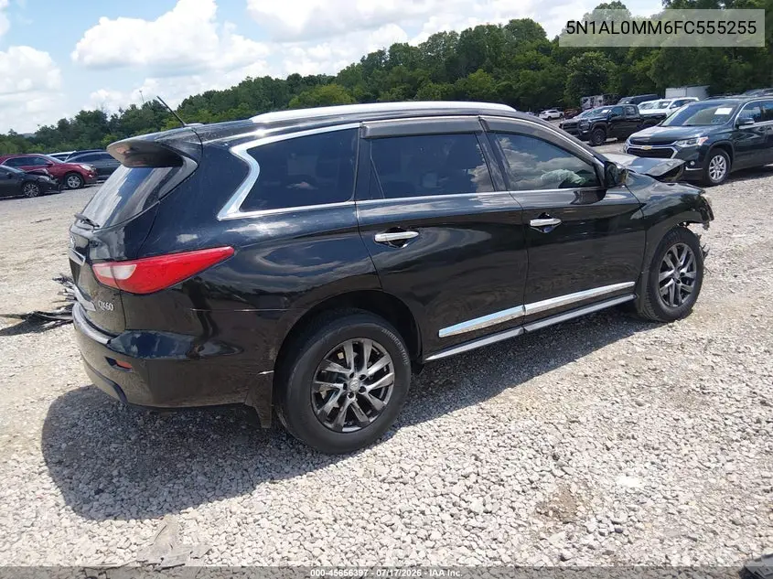 2015 Infiniti Qx60 VIN: 5N1AL0MM6FC555255 Lot: 45656397