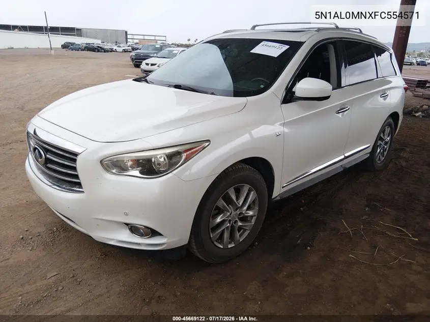2015 Infiniti Qx60 VIN: 5N1AL0MNXFC554571 Lot: 45669122