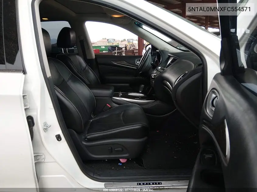 2015 Infiniti Qx60 VIN: 5N1AL0MNXFC554571 Lot: 45669122