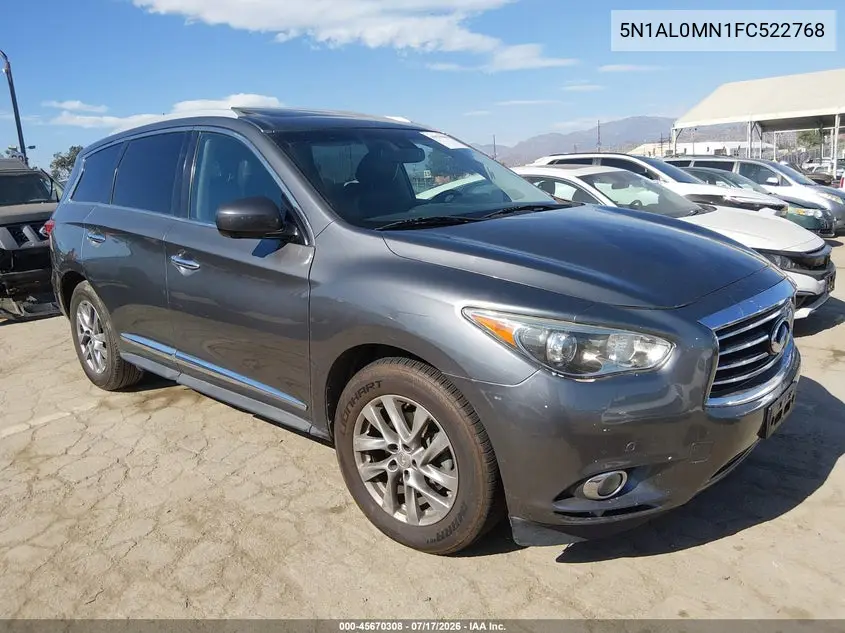 2015 Infiniti Qx60 VIN: 5N1AL0MN1FC522768 Lot: 45670308
