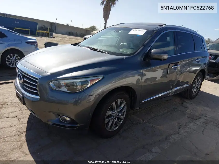 2015 Infiniti Qx60 VIN: 5N1AL0MN1FC522768 Lot: 45670308