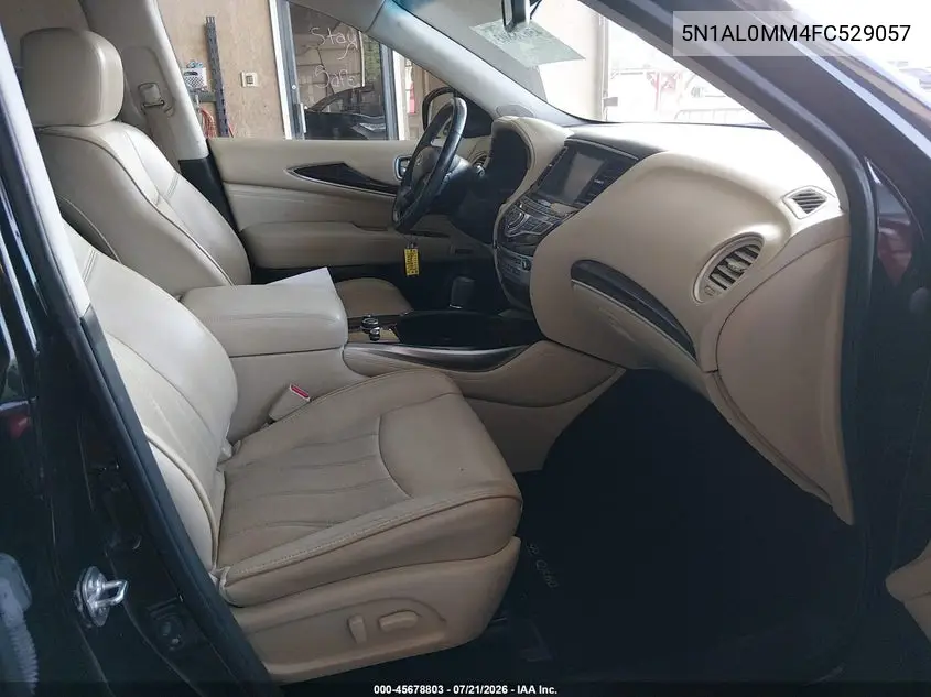 2015 Infiniti Qx60 VIN: 5N1AL0MM4FC529057 Lot: 45678803