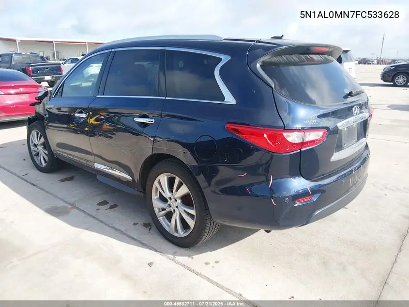2015 Infiniti Qx60 VIN: 5N1AL0MN7FC533628 Lot: 45682711