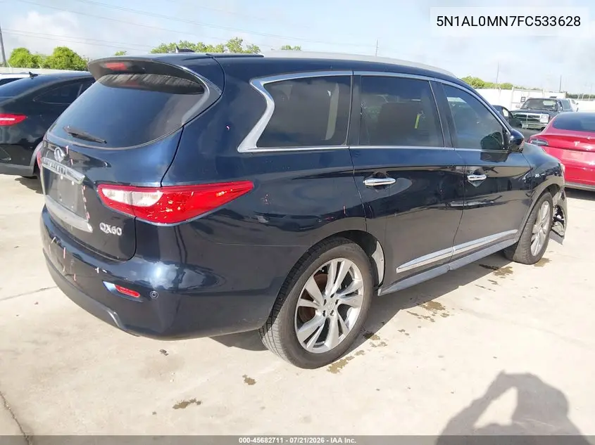 2015 Infiniti Qx60 VIN: 5N1AL0MN7FC533628 Lot: 45682711