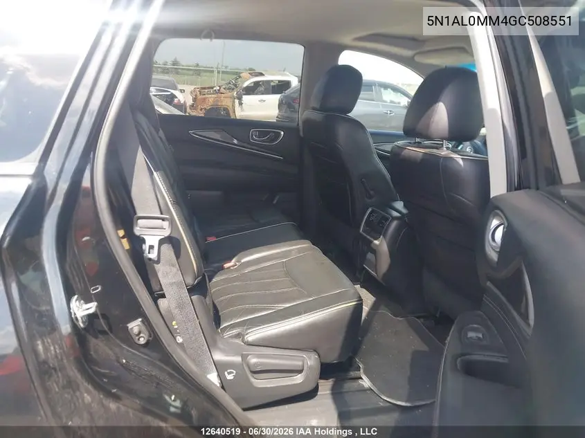 2016 Infiniti Qx60 VIN: 5N1AL0MM4GC508551 Lot: 12640519
