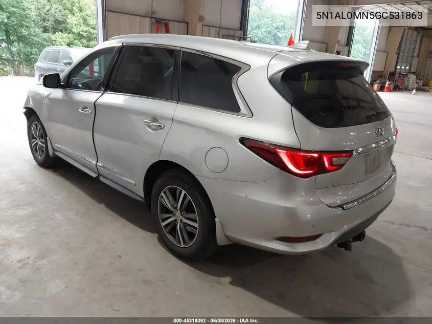 2016 Infiniti Qx60 VIN: 5N1AL0MN5GC531863 Lot: 45319392