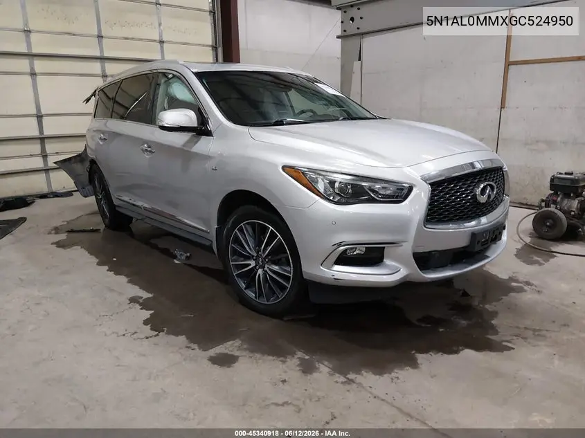 2016 Infiniti Qx60 VIN: 5N1AL0MMXGC524950 Lot: 45340918