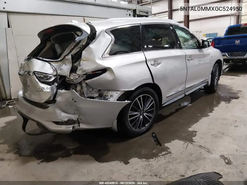 2016 Infiniti Qx60 VIN: 5N1AL0MMXGC524950 Lot: 45340918