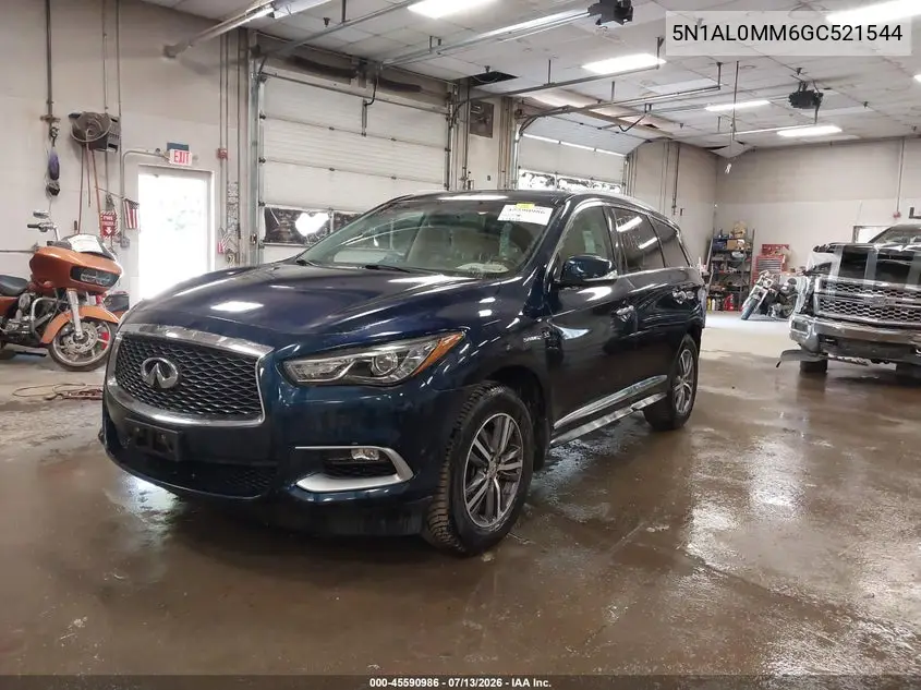 2016 Infiniti Qx60 VIN: 5N1AL0MM6GC521544 Lot: 45590986