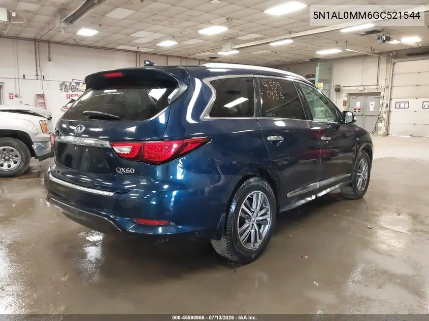 2016 Infiniti Qx60 VIN: 5N1AL0MM6GC521544 Lot: 45590986