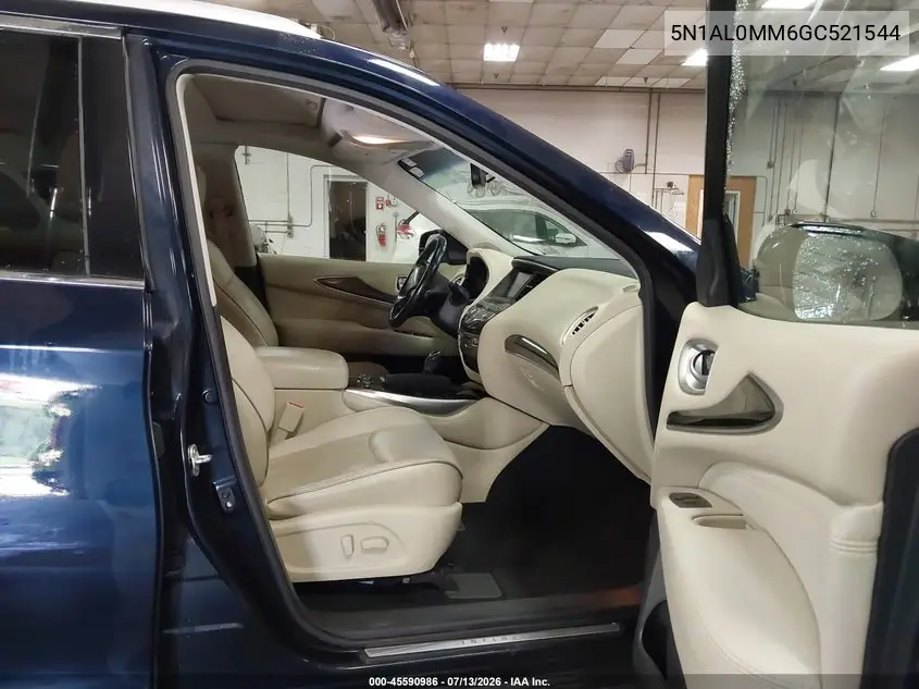 2016 Infiniti Qx60 VIN: 5N1AL0MM6GC521544 Lot: 45590986