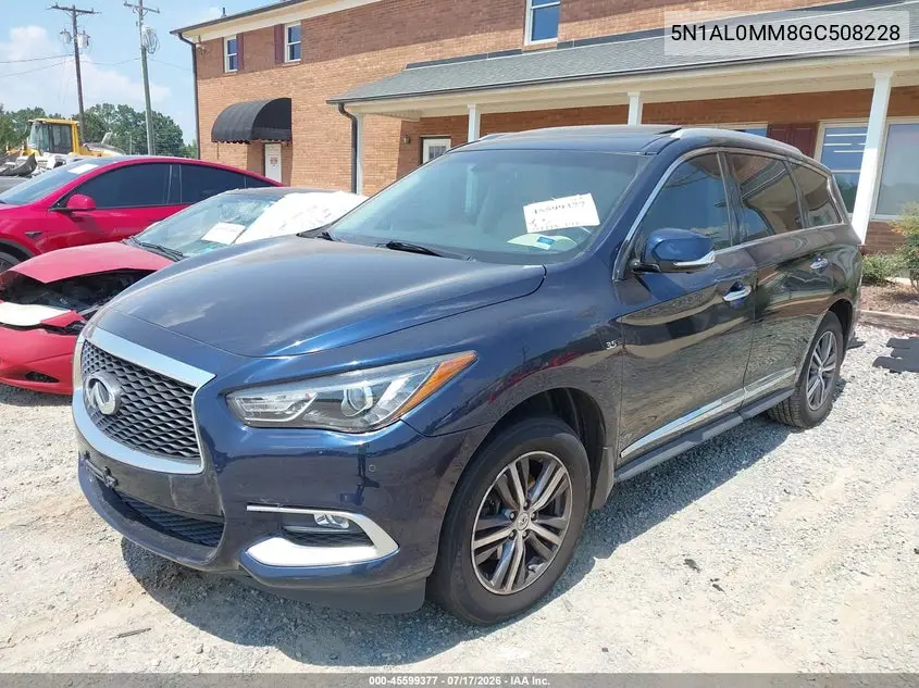 2016 Infiniti Qx60 VIN: 5N1AL0MM8GC508228 Lot: 45599377