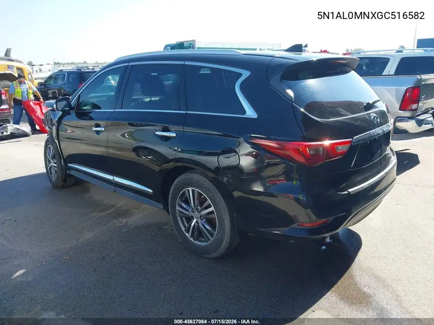 2016 Infiniti Qx60 VIN: 5N1AL0MNXGC516582 Lot: 45627064