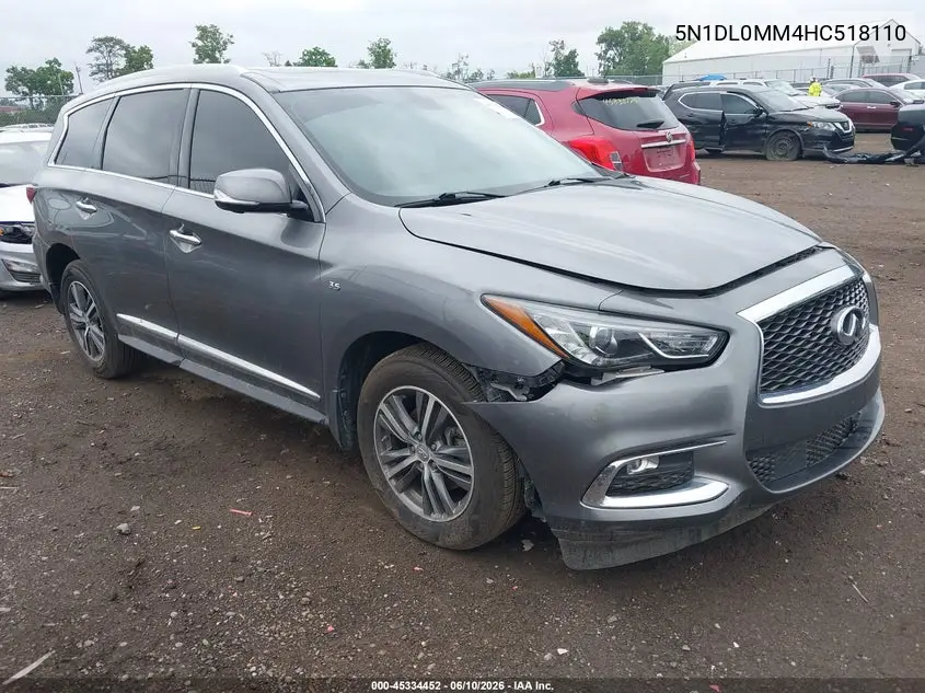 2017 Infiniti Qx60 VIN: 5N1DL0MM4HC518110 Lot: 45334452