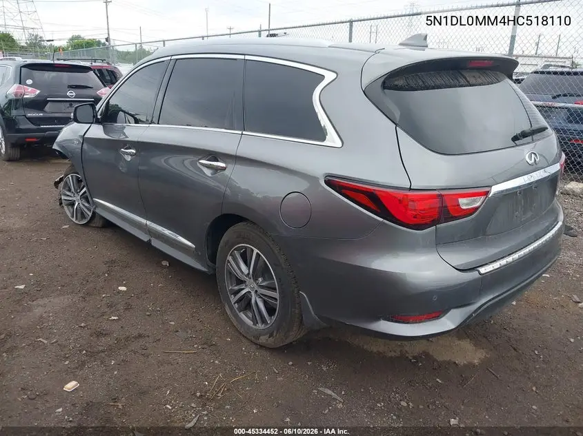 2017 Infiniti Qx60 VIN: 5N1DL0MM4HC518110 Lot: 45334452