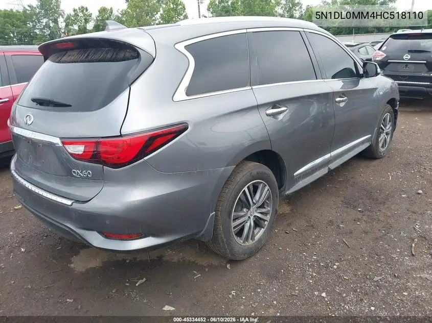 2017 Infiniti Qx60 VIN: 5N1DL0MM4HC518110 Lot: 45334452