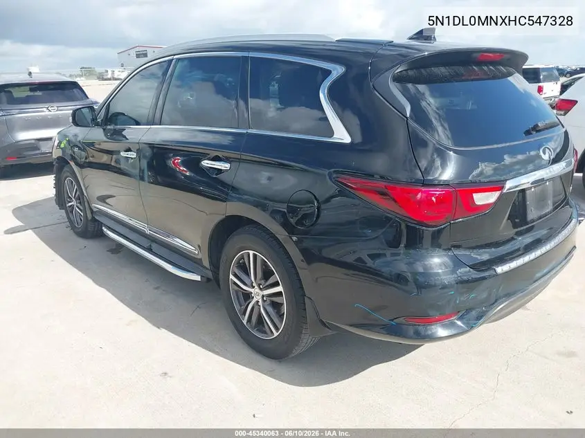 2017 Infiniti Qx60 VIN: 5N1DL0MNXHC547328 Lot: 45340063