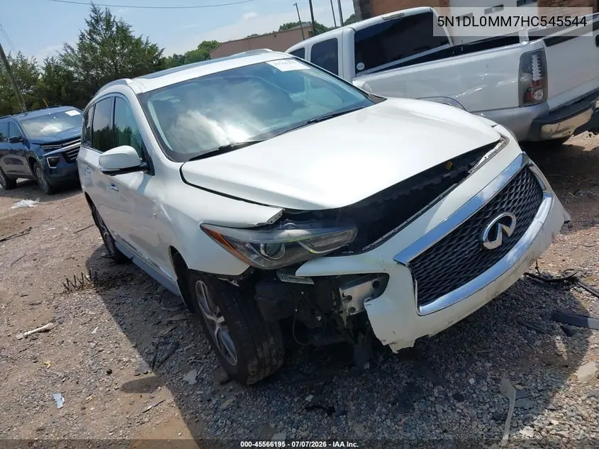 2017 Infiniti Qx60 VIN: 5N1DL0MM7HC545544 Lot: 45566195