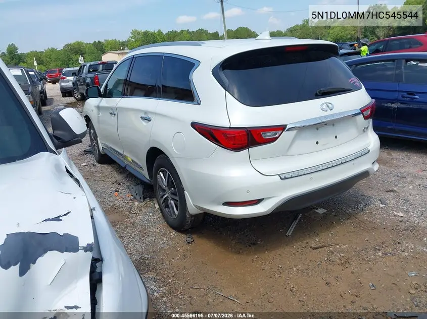 2017 Infiniti Qx60 VIN: 5N1DL0MM7HC545544 Lot: 45566195