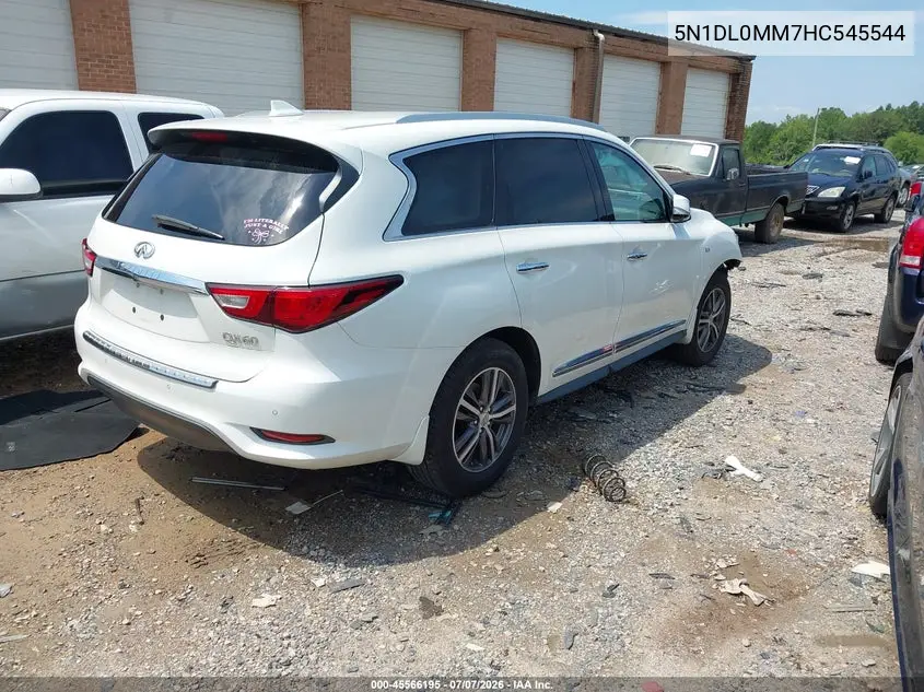 2017 Infiniti Qx60 VIN: 5N1DL0MM7HC545544 Lot: 45566195