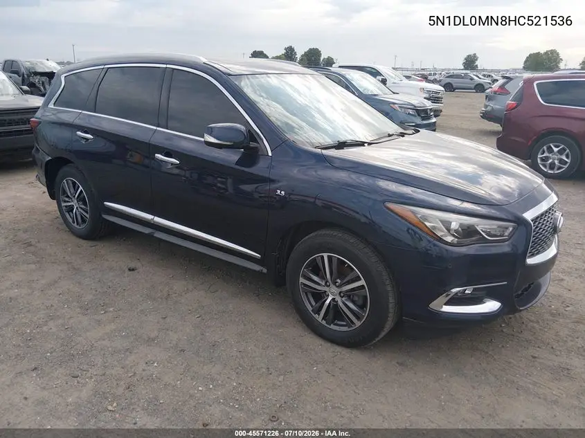 2017 Infiniti Qx60 VIN: 5N1DL0MN8HC521536 Lot: 45571226