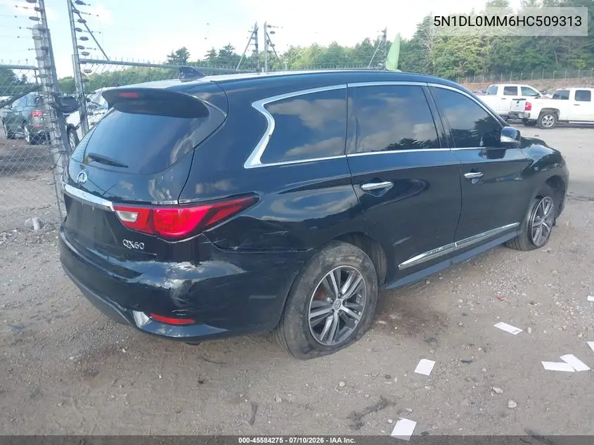 2017 Infiniti Qx60 VIN: 5N1DL0MM6HC509313 Lot: 45584275