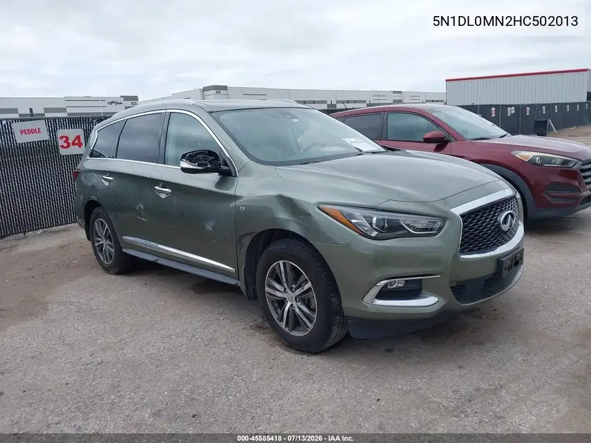2017 Infiniti Qx60 VIN: 5N1DL0MN2HC502013 Lot: 45585418