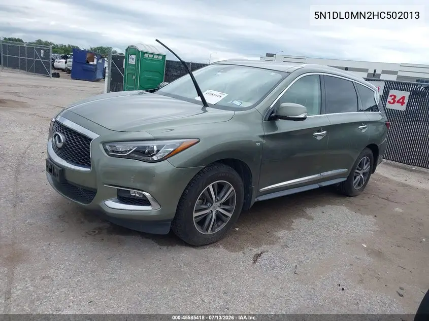 2017 Infiniti Qx60 VIN: 5N1DL0MN2HC502013 Lot: 45585418