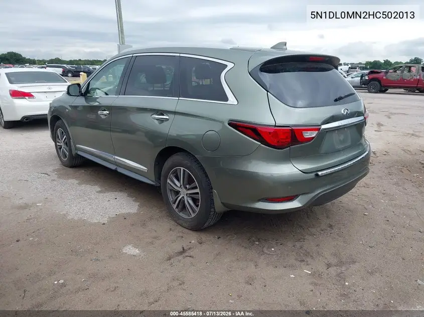 2017 Infiniti Qx60 VIN: 5N1DL0MN2HC502013 Lot: 45585418
